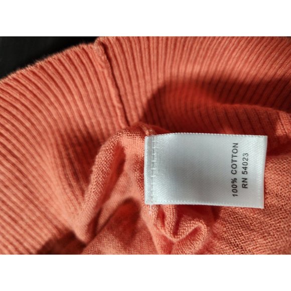 Banana Republic Womens Orange Short Sleeve‎ Cardigan sz Med - Picture 4 of 6